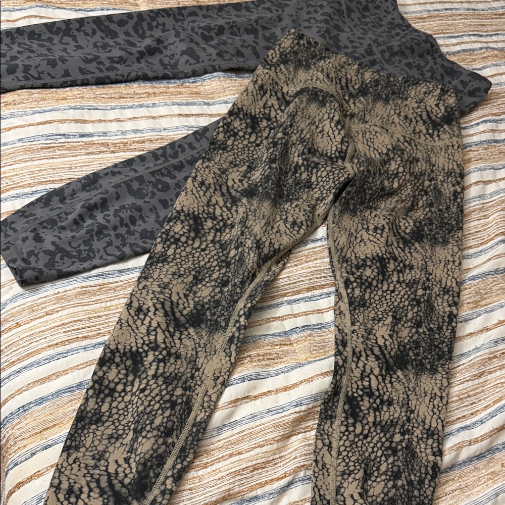 Varley Animal Print Leggings in Gray and Tan bundle!!